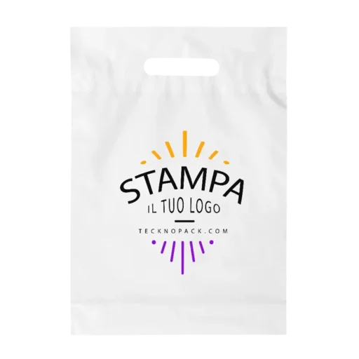 Shoppers in Plastica con Manico a Biscotto