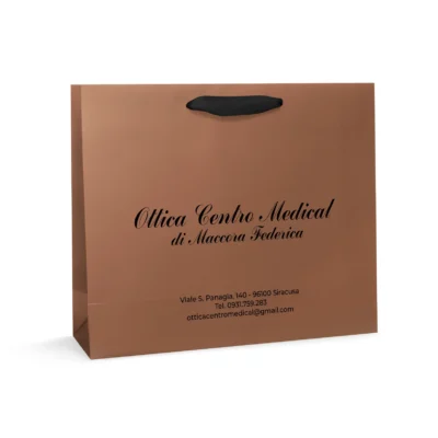 Shoppers in carta plastificata per abbigliamento