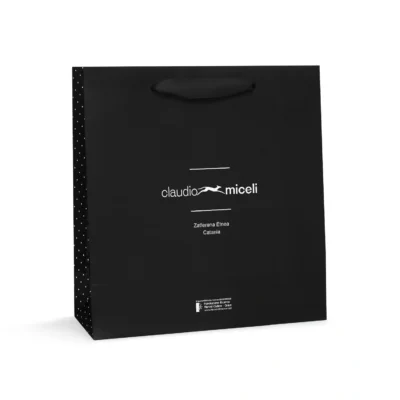 Shoppers in carta plastificata per abbigliamento