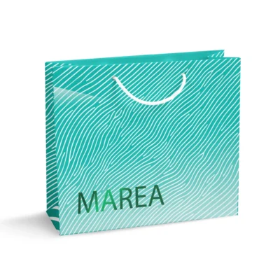 Shoppers in Carta Manuale Lusso Stampata a Caldo per Negozio di Calzature