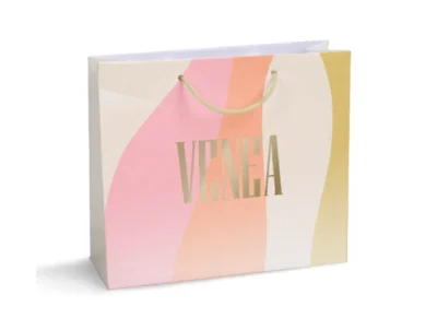 Shoppers in Carta Manuale Lusso Stampata a Caldo