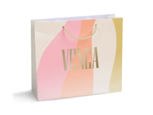 Shoppers in Carta Manuale Lusso Stampata a Caldo