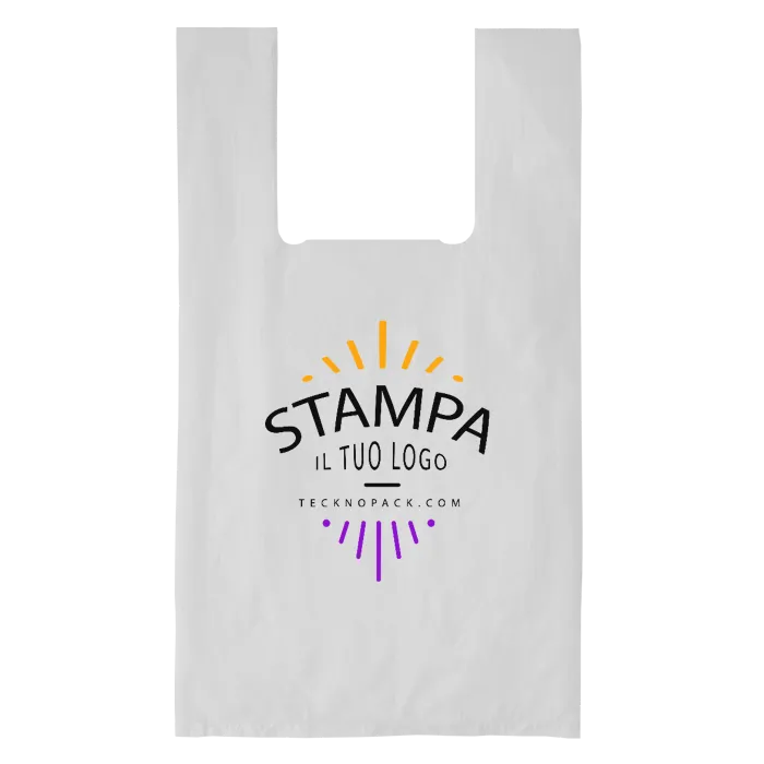 Shoppers In Plastica Con Manici A Canottiera Tecknopack
