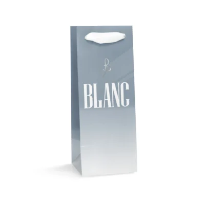 Shoppers in carta per enoteca plastificata e stampata a caldo