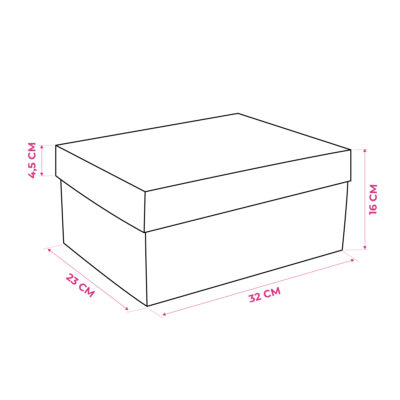 Scatola Colomba Base e Coperchio Dimensioni